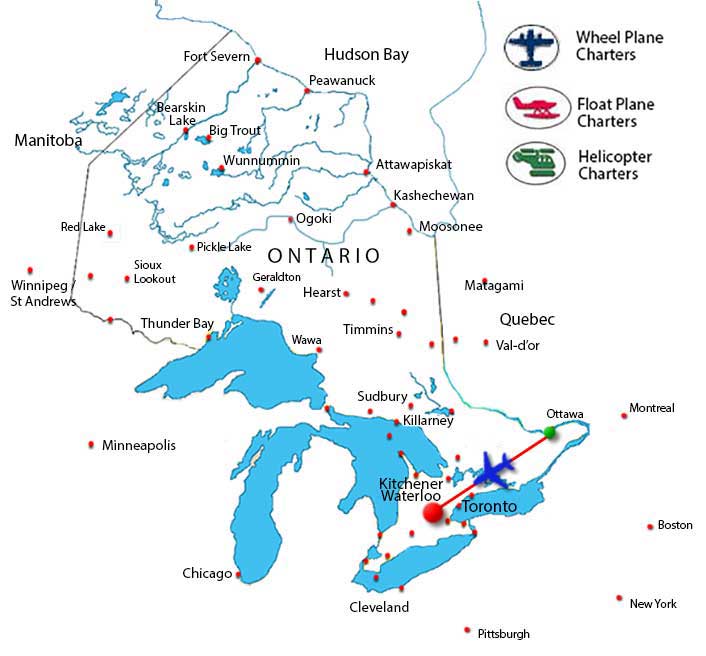 Kitchener / Waterloo Charter Flights Thunder Bay